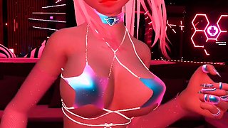 Foxy 3D Superwoman bounces up and down on a cock