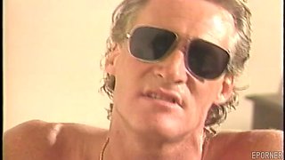 Glam Brunette Gives Cumshot to Cool Guy