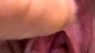 Extreme Close-up Pussy Pee