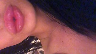 Big boobed babe masturbating