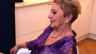 OldNanny Old chubby Granny with young Girl