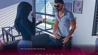 Christine's Secret Crush on David - Hot Wife Cheats with Big Cock Boss in HD