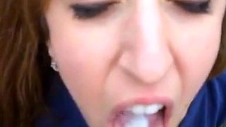 Amateur Blowjob Facial Compilation with Cute Girlfriends