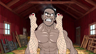 Married Housewife Gets Fucked by a Big Black Cock on the Floor in a Dirty Barn While Her Husband Is Cooking a Barbecue