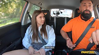 Viks Angel’s Italian Brunette Heat in Driving School