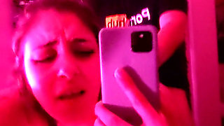 Fucking My Milf Friend In Front of The Mirror