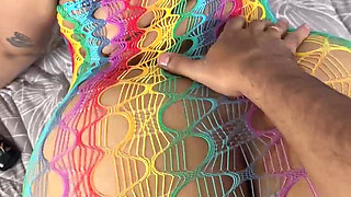 Brazilian Amateur Riding in Colorful Dress - Raissa Conte