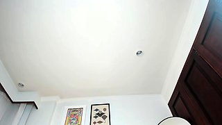 Independent Teen brunette girl toying pussy outdoor