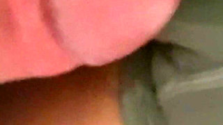 Teasing Her Cameltoe in Yoga Shorts