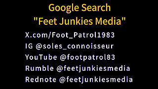 Buttering up N Munching on These SSBBW Big Soles as Jackie Returns a Handjob