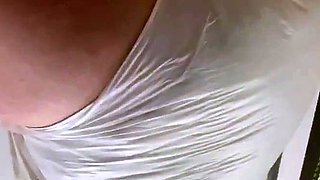 Extreme close up of Japanese teen masturbating