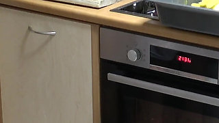 Finally Lift Her Skirt and Fuck My Stepmom in Kitchen