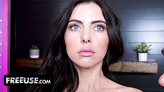 Amative Will Pounder and Theodora Day - facial clip - FreeUse