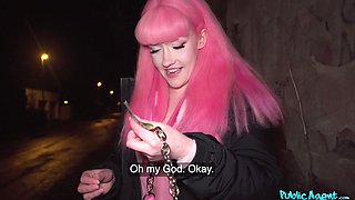 Pink haired babe hot video