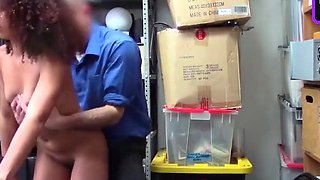 Busty black lady gets caught by her spouse and punished