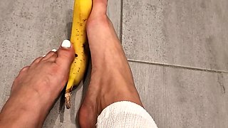 Cumshot wanting amateur MILF wanks cock in POV video