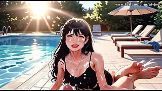 Beautiful Woman With Glasses Helps me.episode-1. AI-generated