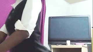 18 Year Old Horny School Girl, Sucks and Ride Cock for a First Time, Her Face Shows Enjoyment with Older Man