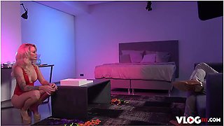 Blonde cam girl gets fucked hard on camera