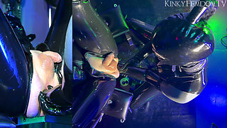 Heavy Rubber Double Fisting Birds Eye 4K Ft Mistress Lunatika