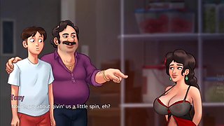 Anon goes balls deep inside Maria - summertime saga gameplay