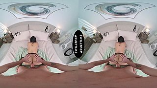 UP CLOSE VR - POV Hot Babe Jade Kimiko Struggles Taking Your MASSIVE Cock! SHAKING ORGASM CUMSHOT