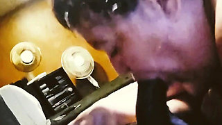 A college Teacher Sucking My Dick & Swallowing the Whole Load