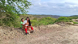 Perverted Old Peasant Finds a Beautiful Student in Uniform in the Countryside and Seduces Her to Have Sex with Her