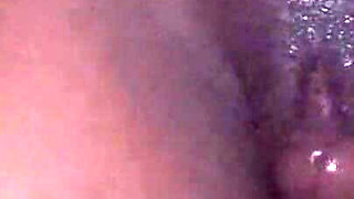 Hot Ebony Babe Front View Dick Rubbing Her Pussy Slow Motion