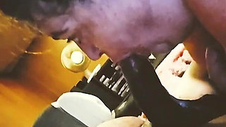 A college Teacher Sucking My Dick & Swallowing the Whole Load
