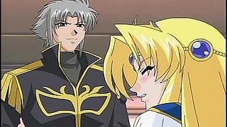 Blond bombshell in a steamy cartoon fantasy
