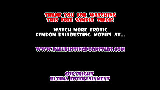 Teen Ballerina POV Ballbusting, Ball stomping, Ball crushing and Dick biting with Abigail Peach