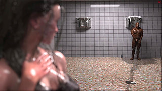 Awam Sophia Real Fuck - When the Water Cut Out Sophia Walked Into the College Bathroom Wet with Need and Found Clark Waiting