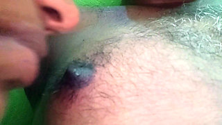 Ammu licks and savors his nipple with her tongue 108