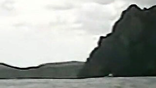 Horny Redhead Babe Fingers Pussy on Wild Beach