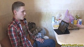 Tricked gf restrained and pussyfucked