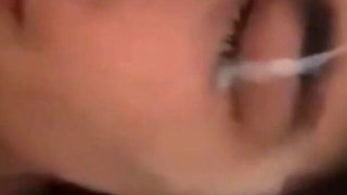 Desi BF Cum on Her Cute and Innocent Girlfriends Face Fuck