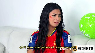WE BET A SOCCER MATCH AGAINST SOME SPANISH FEMALE FANS AND ENDED UP FUCKING THEIR ASSES