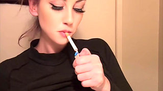 Artemisia Love Smoking a Cigarette and Showing Her Perfect Tits