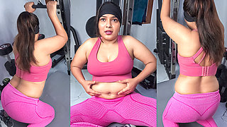 Stepsis Offers Her Tight Pussy to Stepbro for Workout in Homegym with Hindi Sex Video.
