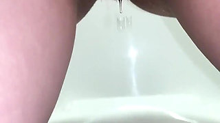 Compilation Dirty Used Panties & Public Pissing - Showing Soaked Panty Liner Close up
