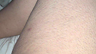 Step mom hand will slip on step son dick while is on his leg or not