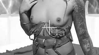 Hot Asian Girl Seducing and Masturbating for the Courier