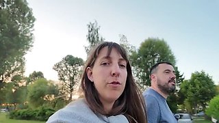 Hungarian MILF Gets Fucked and Deep Throated at a Campsite