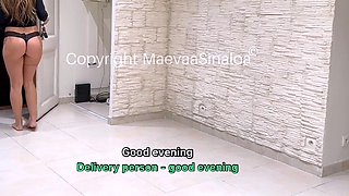 Maevaa Sinaloa - I trap the pizza delivery man and he fucks