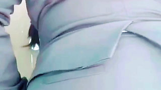 Mexican big ass hot secretary takes off all her clothes in her office bathroom during lunch time