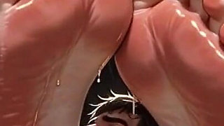 Submissive Men Licking Sweaty Feet of Fat SSBBW - Compilation