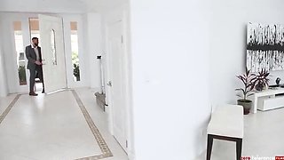 Natasha Nice Huge Natural Tits Covered in Cum After Hot Sweaty Sex