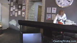 Amateur babe banged at fake casting