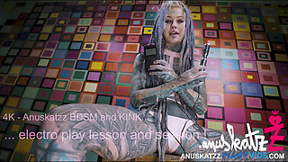 Solo Latex Harness Electro Play - BDSM Kink Session